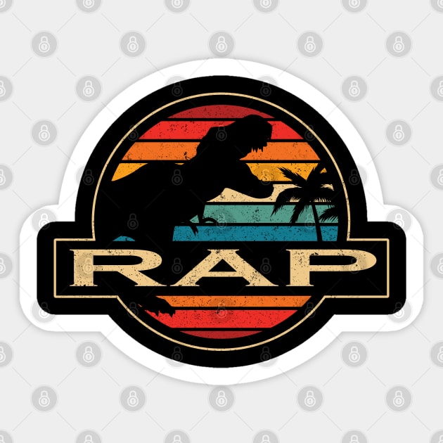 Rap Dinosaur Sticker by SusanFields